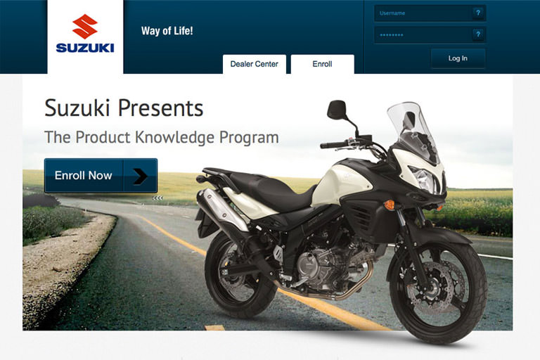 Suzuki International web application